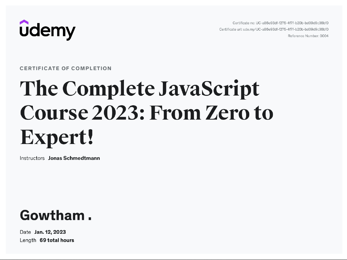 The Complete JavaScript Course 2023: From Zero to Expert!